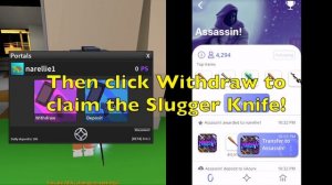 How to get the new slugger knife in Assassin! (ROBLOX)