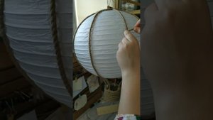 DIY воздушный шар вместо люстры абажур goa из леруа декор своими руками