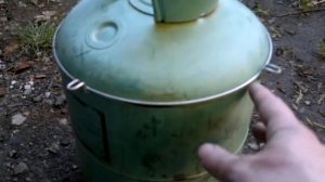 коптилка из баллона из под фриона