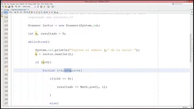 #6 [Java] – Resolver la serie 1^1 - 2^2 + 3^3 - . . . ± N^N (Ciclo While) смотреть онлайн