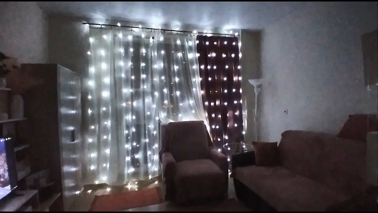 ОБЗОР Гирлянда дождик | Новогодняя | Гирлянда на окно | Гирлянда штора смотреть онлайн