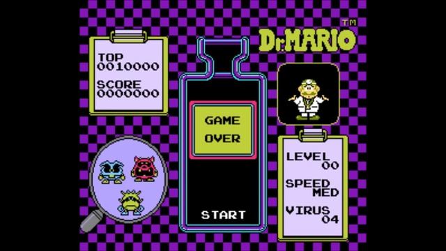 Dr.Mario (NES) - Game Over смотреть онлайн