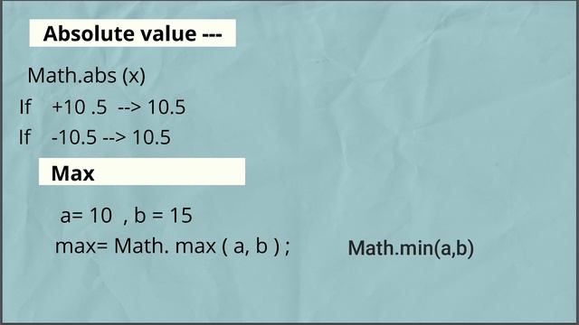 Mathematical Library Methods. | Functions in Java | Chapter 7 ICSE Computer Class 10th