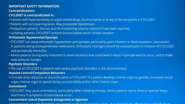 CYCLOSET® (bromocriptine mesylate) Mechanism of Action in Type 2 Diabetes смотреть онлайн