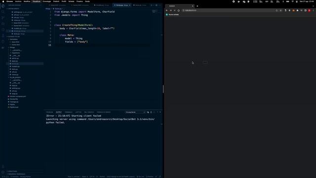 Django To-Do App w/debug | Speedcode