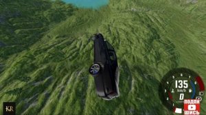 BeamNG Drive Невероятный прыжок на автомобиле! (Toyota Crown) Мод патруль!