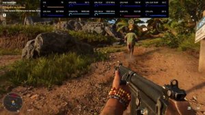 Far Cry 6 - максимальные настройки графики c FSR Ultra Quality + DXR ON (RX 6700 XT/2560X1080)