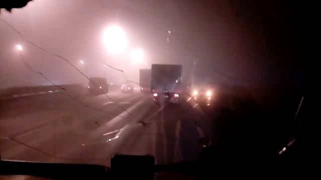 МКАД Москва река (туман) смотреть онлайн