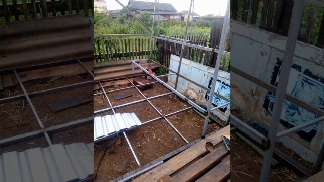 Беседка из профиля на винтовых сваях смотреть онлайн