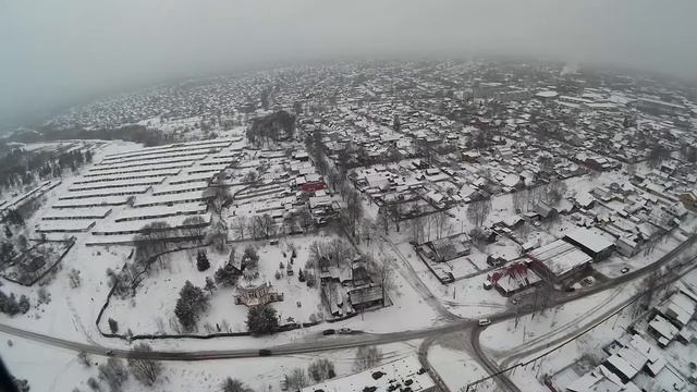 hubsan h109s Pro полет окраина Гусь Хрустального декабрь 2017 смотреть онлайн