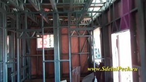 Дом с каркасом из оцинкованного профиля