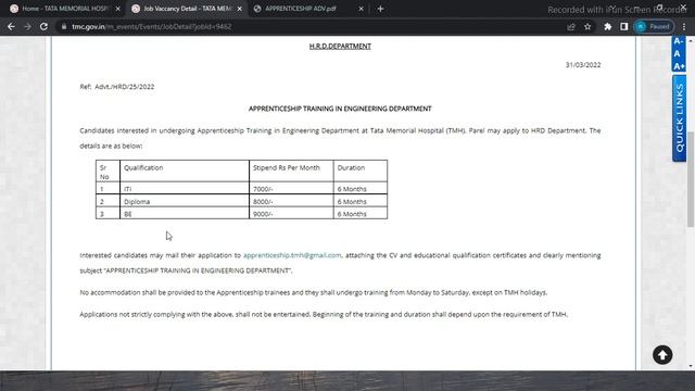Tata Memorial Hospital Recruitment 2022 | TMC Recruitment 2022 | Tata Memorial Centre Vacancy | ITI смотреть онлайн