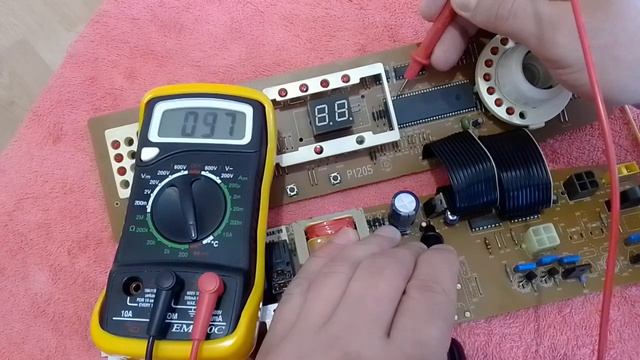 Диагностика платы управления СМА SAMSUNG DE41-00126A смотреть онлайн