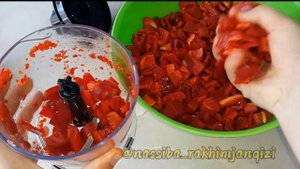 Острый соус. Лазджан. Уйгурская аджика. Соус огонёк. Чили перец. Рецепты. Кухня.