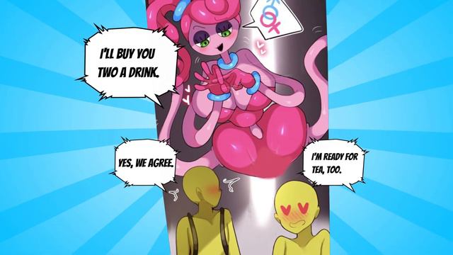 MOMMY and the players | Poppy Playtime Comic dub смотреть онлайн