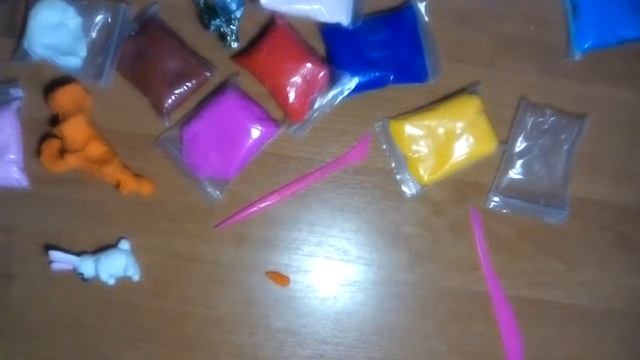 2 часть. Делаєм зайца из легкого пластилина. смотреть онлайн