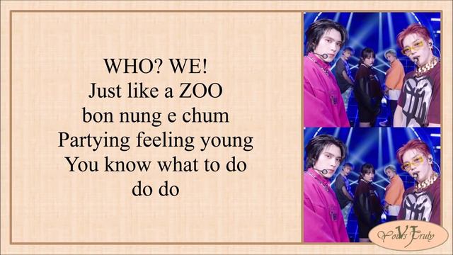 NCT X aespa (TAEYONG, JENO, HENDERY, YANGYANG, GISELLE) - ZOO (Easy Lyrics) смотреть онлайн