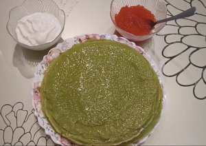 Блинчики со шпинатом