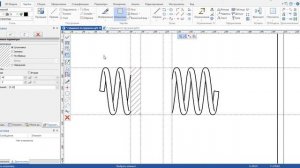 T-FLEX CAD построение чертежа пружины с разрывом вида