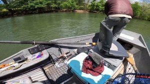 Hunting For RIVER MONSTERS With Big WEIRD Fishing Lures (found one)