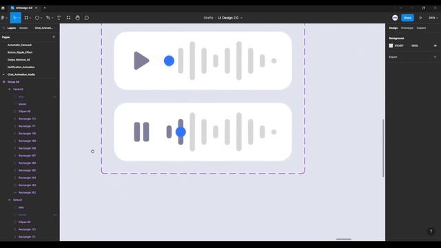 Audio Message Animation | Figma Motion Design