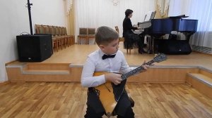 В Макарова Озорнушка из сказачной сюиты для балалайки и фортепиано, солист Яковлев Ефим балалайка