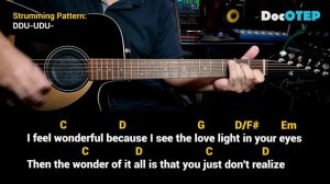 Wonderful Tonight - Eric Clapton (Easy Guitar Chords Tutorial with Lyrics)
