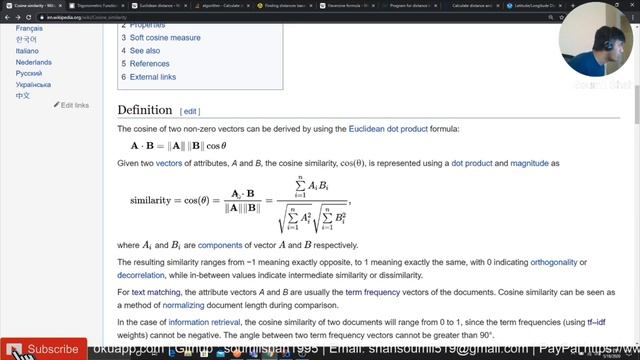 COSINE  Similarity  Math and Python code Explained