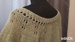 Джемпер из шикарной пряжи (хлопок, буретный шёлк).