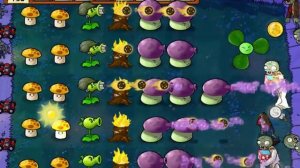 Прохождение игры Plants vs Zombies. Выживание: ночь (сложно)