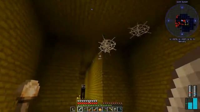 Космический майнкрафт на 1.12.2 - Часть 84. Меркурий. В атаку на гигантских слизнебоссов. смотреть онлайн