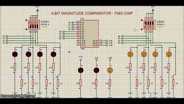Proteus - Meeting IC 74HC85 - 1 of 3 смотреть онлайн