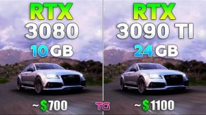 RTX 3080 vs RTX 3090 Ti - Test in 1080p & 4K