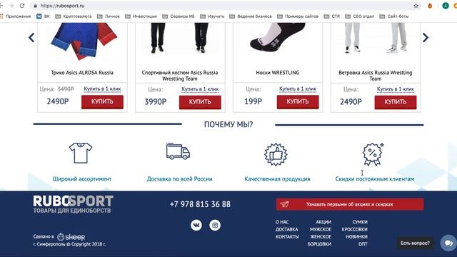 Разбор сайта RuboSport. Как создать сайт товаров для единоборств? смотреть онлайн