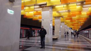 Станция метро Новаторская Москва Большая кольцевая линия /   metro Novatorskaya Moscow