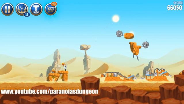 Angry Birds Star Wars II - Escape to Tattooine B2-19 [3 Star] смотреть онлайн