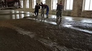 бетонные полы для гаража по жидким маякам!