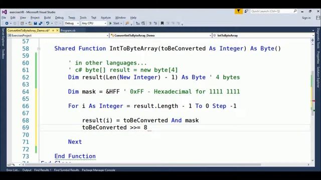 integer to binary in vb.net смотреть онлайн