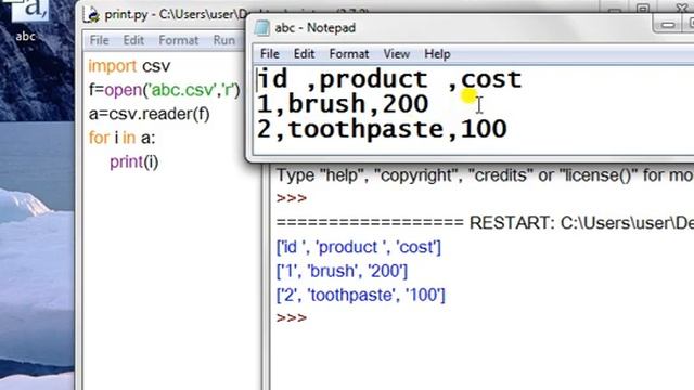File handling using csv files | csv files in python| part 4