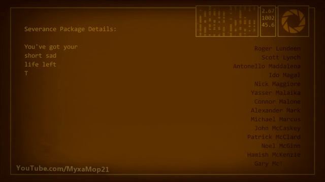 Portal 2 - Финальная песня и титры. смотреть онлайн