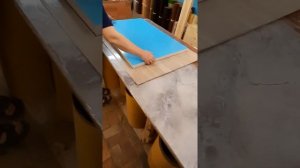 Экспресс ламинация сендвича HPL листом от компании ООО "Декорс" часть 1