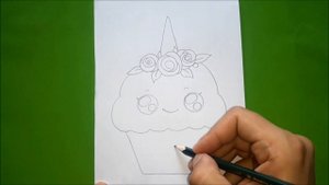 Как нарисовать милый КЕКС ЕДИНОРОГ? Лёгкие рисунки для начинающих Рисунки для срисовки