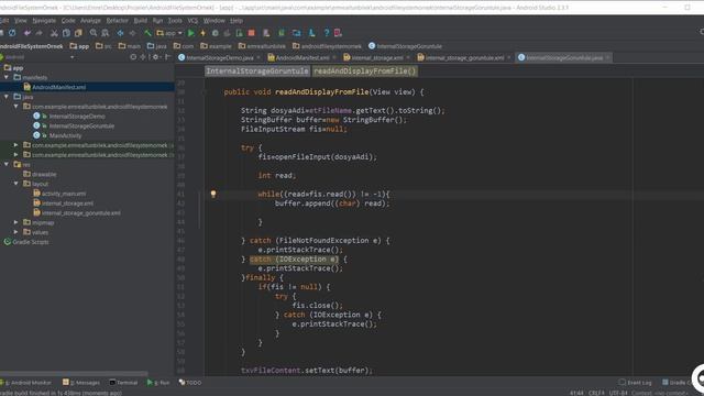 10 Internal Storage Dosya Oku Sil | Android Content Provider | Storage | Sqlite Dersleri смотреть онлайн