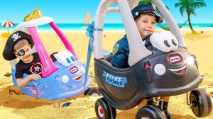 Jailbreak and stucking in the sand on TOY CAR 0+