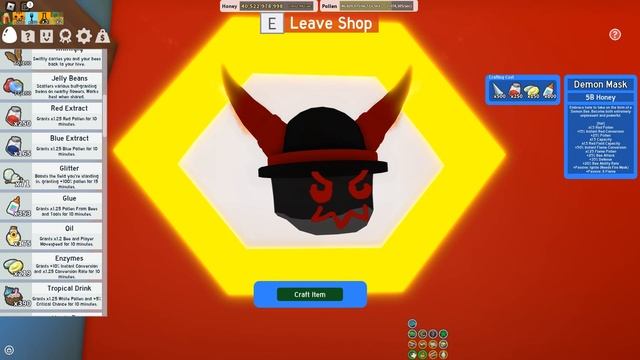 купил демон маску в bee swarm simulator смотреть онлайн