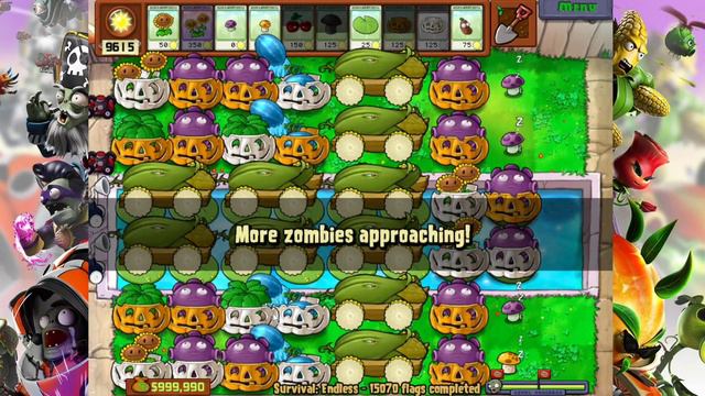 Plants vs Zombies Survival Endless 100000 Flags Part 754 | 15060 - 15080 Flags смотреть онлайн