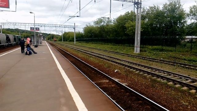 Станция Яхрома. Вид в сторону Дмитрова/Иванцево и в сторону Москвы смотреть онлайн