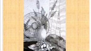 Стилизованный натюрморт в графике.