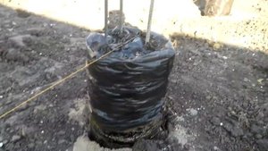 Железобетонные сваи под монолитную плиту.