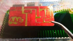 Печатная плата очистилась